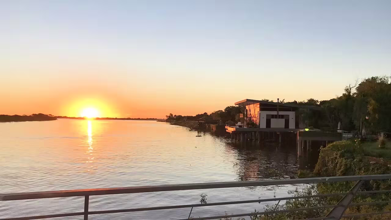 Evening time in country side of paraguay