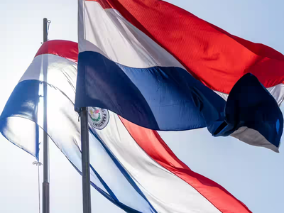 Paraguay flag waving