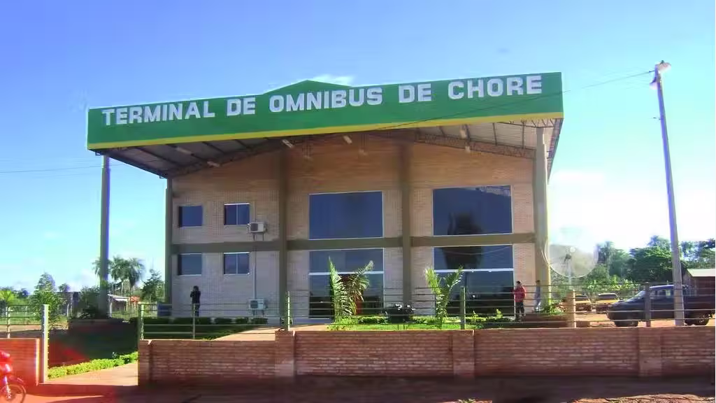 Chore bus terminal in Paraguay